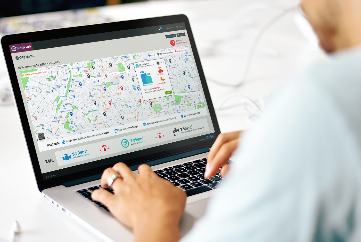 DTWISE WiseWatch Liquid Fuel Logistics Dashboard